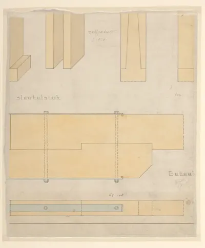 Deel van een bouwtekening