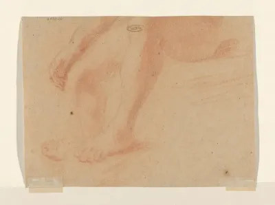 Deel van een figuurstudie, benen en een arm