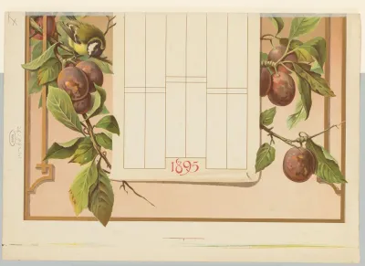 Deel van een kalender voor 1895