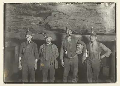 Deep Down In A West Virginia Coal Mine, Miners Going Home