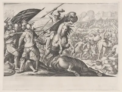 Défaite de la Cavalerie Turque (Defeat of the Turkish Cavalry), from La Vie de Ferdinand Ier de Médicis série appelée aussi Les Batailles des Médicis (The Life of Ferdinand I de'Medici also called The Medici Battles)
