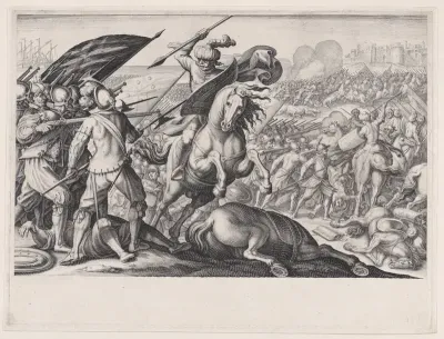 Défaite de la Cavalerie Turque (Defeat of the Turkish Cavalry), from "La Vie de Ferdinand Ier de Médicis série appelée aussi Les Batailles des Médicis" (The Life of Ferdinand I de'Medici also called The Medici Battles)