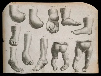 Deformed feet and ankles: 10 figures