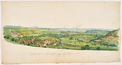 "Degernau im Wutachthal von der Morgenseite"