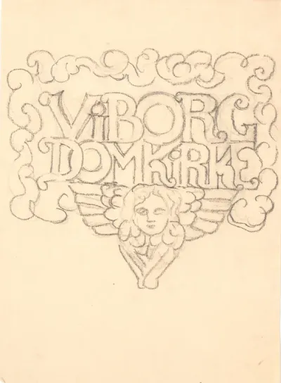 Dekorativt udkast. Viborg domkirke