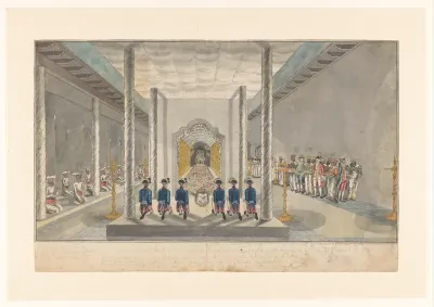 Delegation of the VOC in Audience with the King of Kandy, Sri Rajadi Raja Sinha
