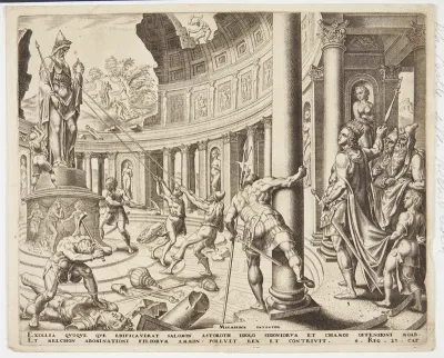 Ødelæggelsen af templet for Astarte, Kemosj og Milkom