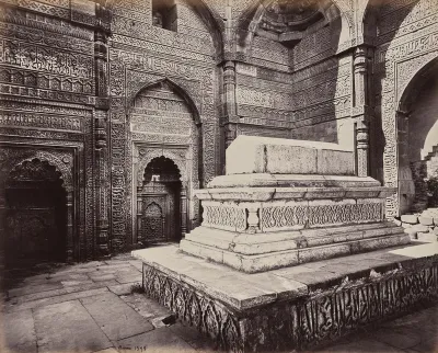Delhi. Tomb of the Emperor Shums ooo deen Allomsh, Builder of the Kootub Minar in the Ruins of Old Delhi