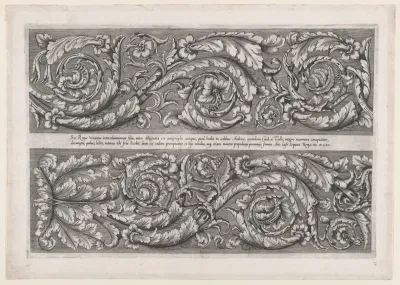 Della Valle Frieze, from "Speculum Romanae Magnificentiae"