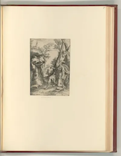 Dem hl. Eustachius erscheint der Hirsch mit dem Kreuz