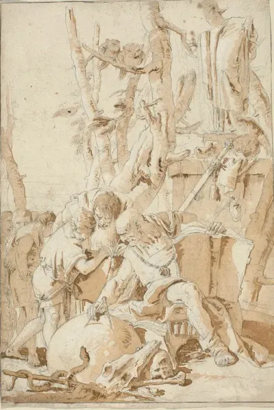 Democritus and Heraclitus Laughing and Sorrowing over the Follies of the World