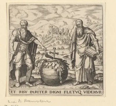 Democritus en Heraclites