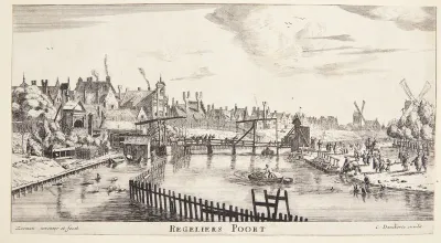 Den anden Reguliers-port i Amsterdam