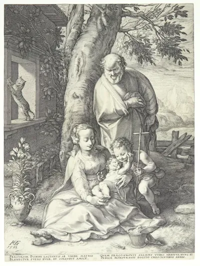 Den Hellige Familie og Johannes Døberen