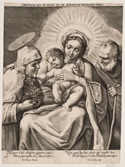 Den Hellige Familie og Sankt Clara