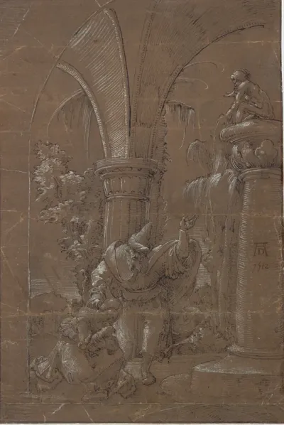 Den Hellige Katherina af Alexandria, der nægter idoltilbedelsen (?)