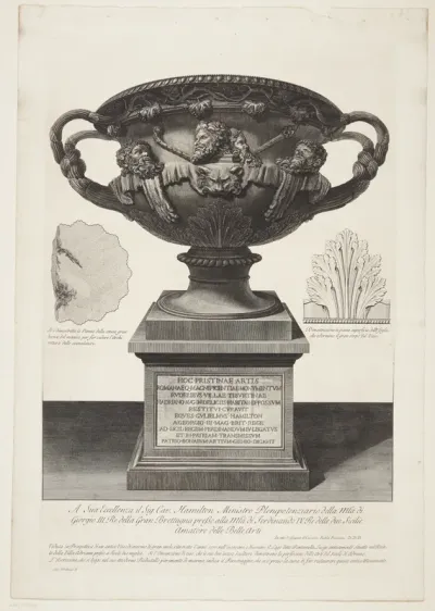 Den såkaldte Warwick-vase, fundet 1770 i Hadrians Villa, Tivoli