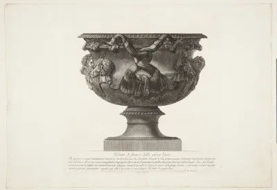 Den såkaldte Warwick-vase, set fra siden