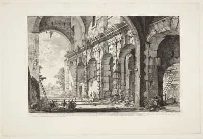 Den øvre del af burene til de vilde dyr, bygget af Domitian og placeret i tilknytning til Flavian's amfiteater, også kaldet Curia Hostillia