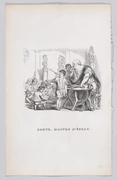 Denis, School Master, from "The Complete Works of Béranger"