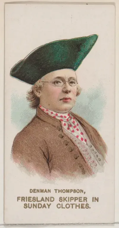 Denman Thompson as Friesland Skipper in Sunday Clothes, from the set Actors and Actresses, Second Series (N71) for Duke brand cigarettes