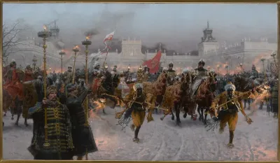 Departure from Wilanów of John III Sobieski and Marysienka