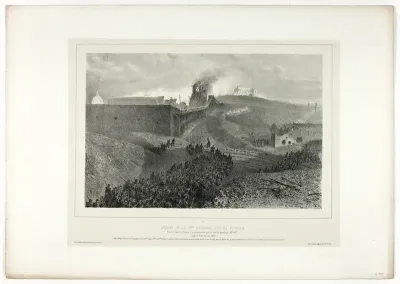 Departure of the third column, called the support, from Souvenirs d’Italie: Expédition de Rome