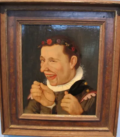 Depiction of a Fool with Needle and Ass's Ears