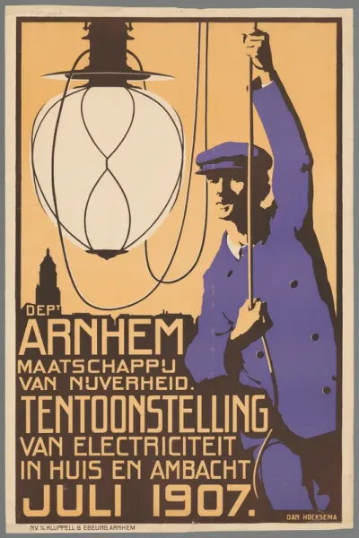 Dept. Arnhem Maatschappij van Nijverheid. Tentoonstelling van Electriciteit in huis en ambacht. Juli 1907