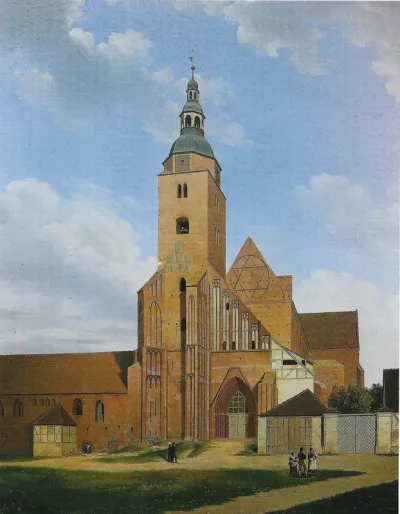 Der Dom zu Brandenburg nach Westen
