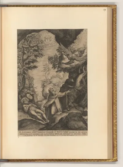 Der heilige Antonius bestattet den heiligen Paulus Eremita