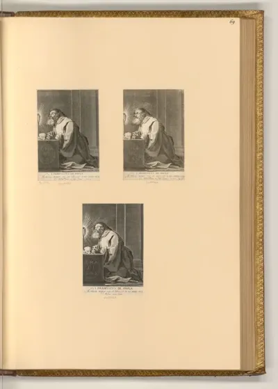 Der heilige Franz von Paola in Meditation
