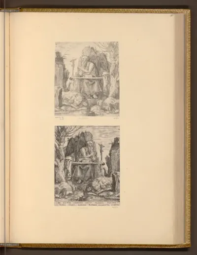 Der heilige Hieronymus neben dem Weidenbaum