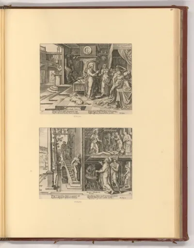 Der heilige Petrus heilt Aeneas in Lydda; Die Auferweckung Tabithas in Joppe durch den heiligen Petrus