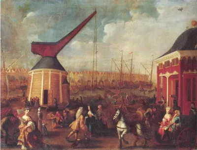 Der neue Krahn und Stadt-Waage im Hamburger Hafen