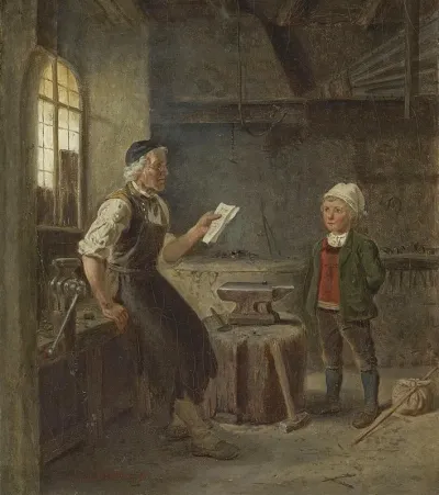 Der neue Schmiedelehrling