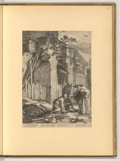 Der Prophet Elija mit der Witwe des Zarephath