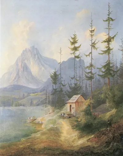 Der Sarstein bei Alt-Aussee (Fassung I, 1835)