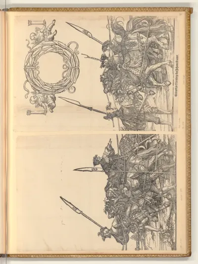 Der Triumphzug Kaiser Karls V.: Hinteres Gespann und Laurea