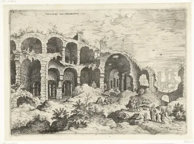 Derde gezicht op het Colosseum te Rome