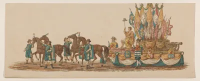 Derde groep in Delftse optocht van 1862