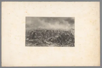 Dernière charge des lanciers rouges, à Waterloo