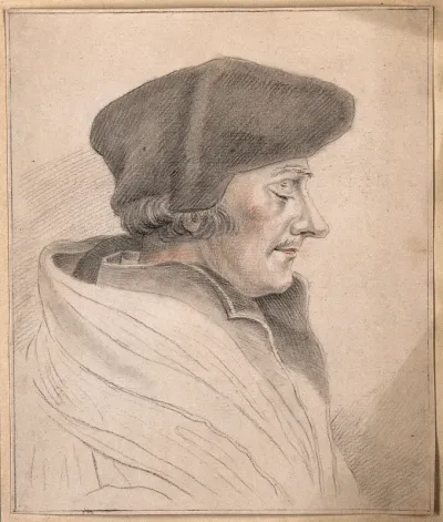Desiderius Erasmus: portrait in profile