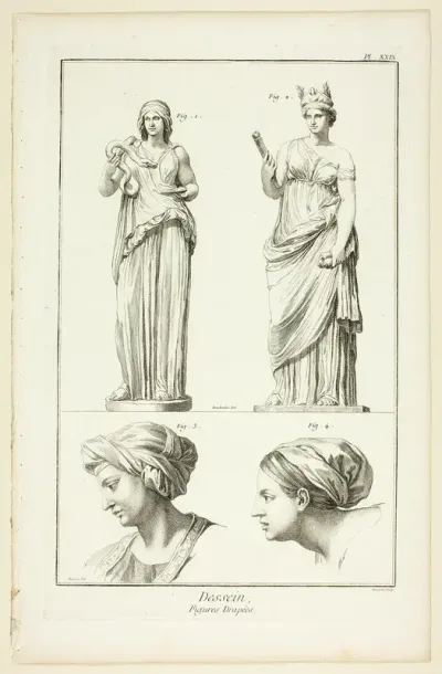 Design: Draped Figures, from Encyclopédie