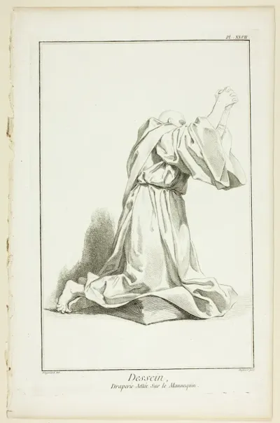 Design: Drapery Arranged On a Model, from Encyclopédie
