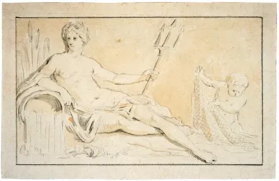 Design for a bas-relief depicting Shipping
