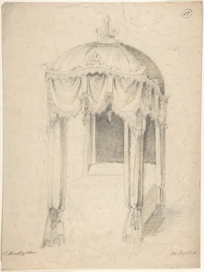 Design for a Bed with Canopy