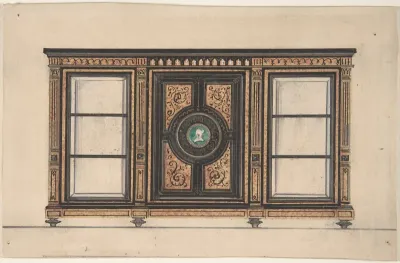 Design for a Cabinet with Portrait Rondel