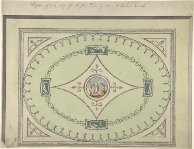 Design for a Ceiling for the First Drawing Room at Culzean Castle, Ayrshire