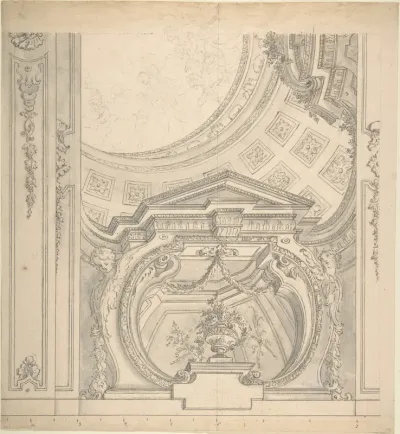 Design for a Ceiling With an Elaborate Cove